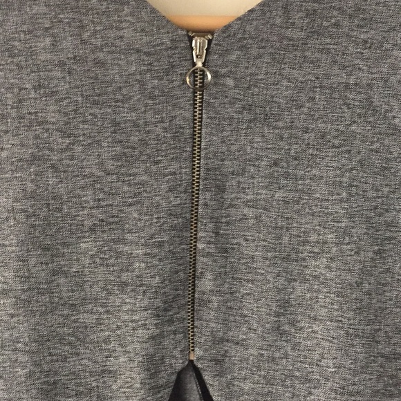 Zara Gray Front Button Down Sleeveless Mini Dress - Picture 7 of 12